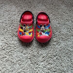 Disney Mickey Mouse Red Clogs